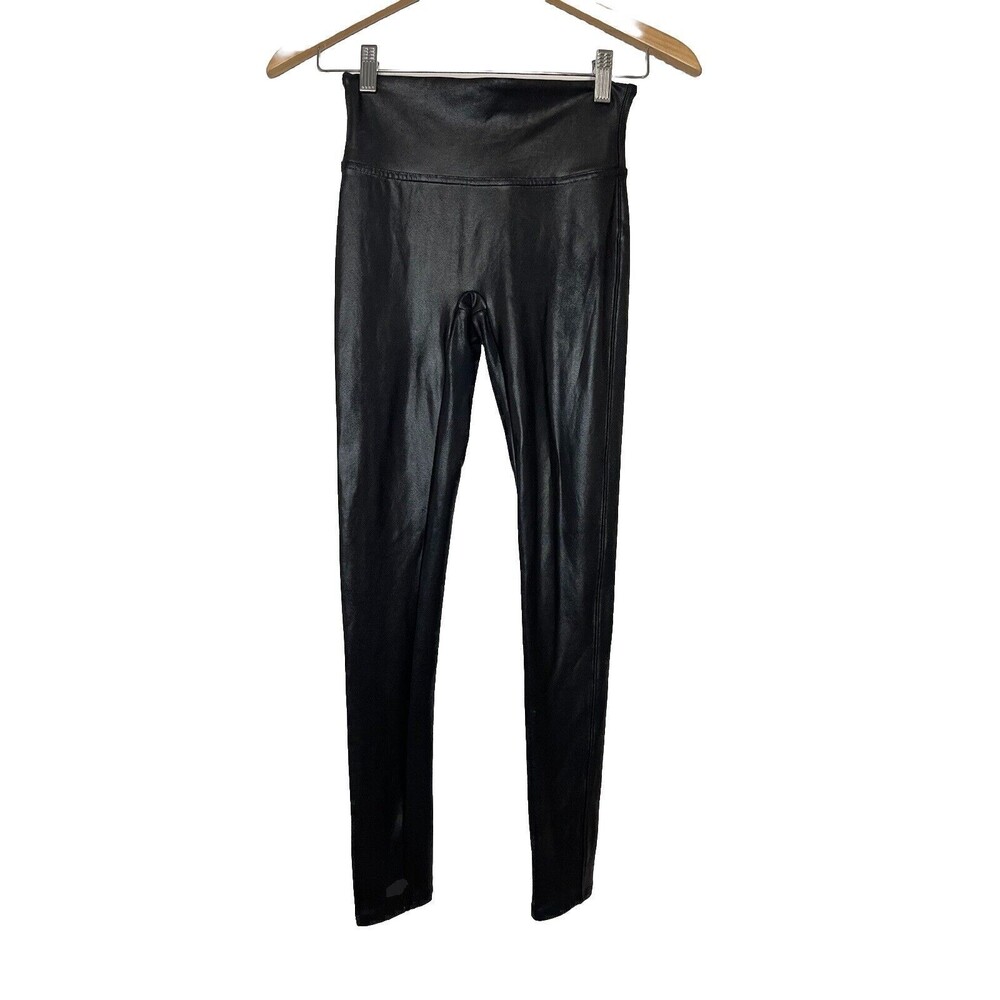 Spanx Black metallic Shimmer leggings Women's Small Petite